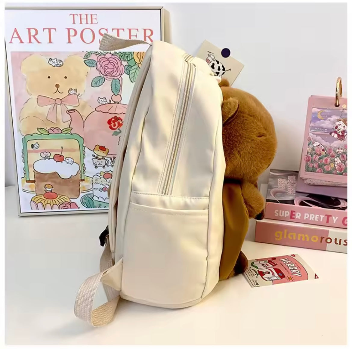 MOCHILA KAWAII ESCOLAR CAPIBARA GRAN CAP